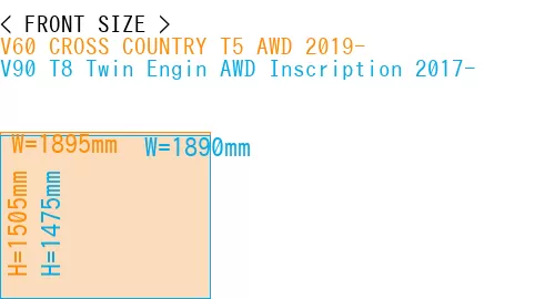 #V60 CROSS COUNTRY T5 AWD 2019- + V90 T8 Twin Engin AWD Inscription 2017-